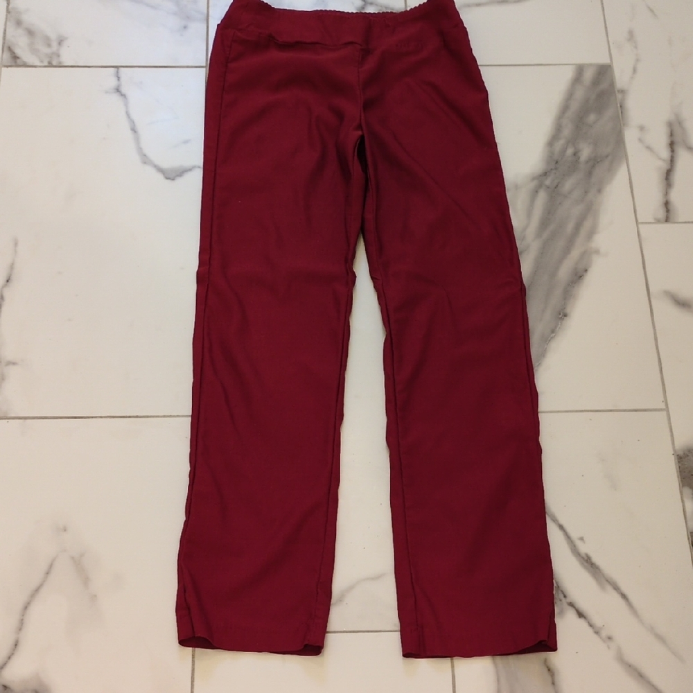 Women's Straight Leg Pants - Red